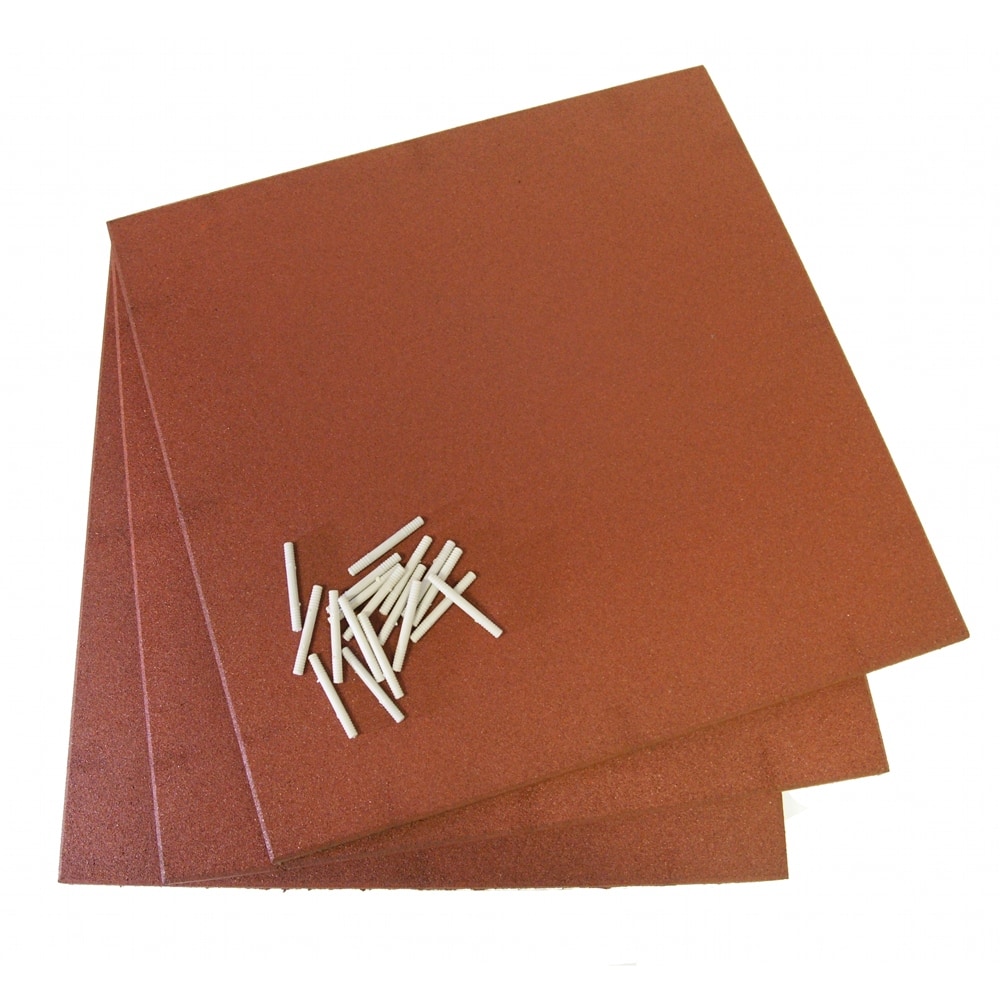 RubberCal "EcoSport" 1inch Interlocking Flooring Tiles 1 x 19.5 x